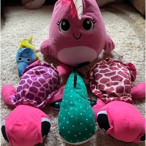 Bundles of 5 sea creature’s stuffed animals